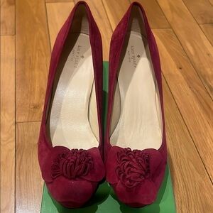 Kate Spade Red Heels Elegant Pumps